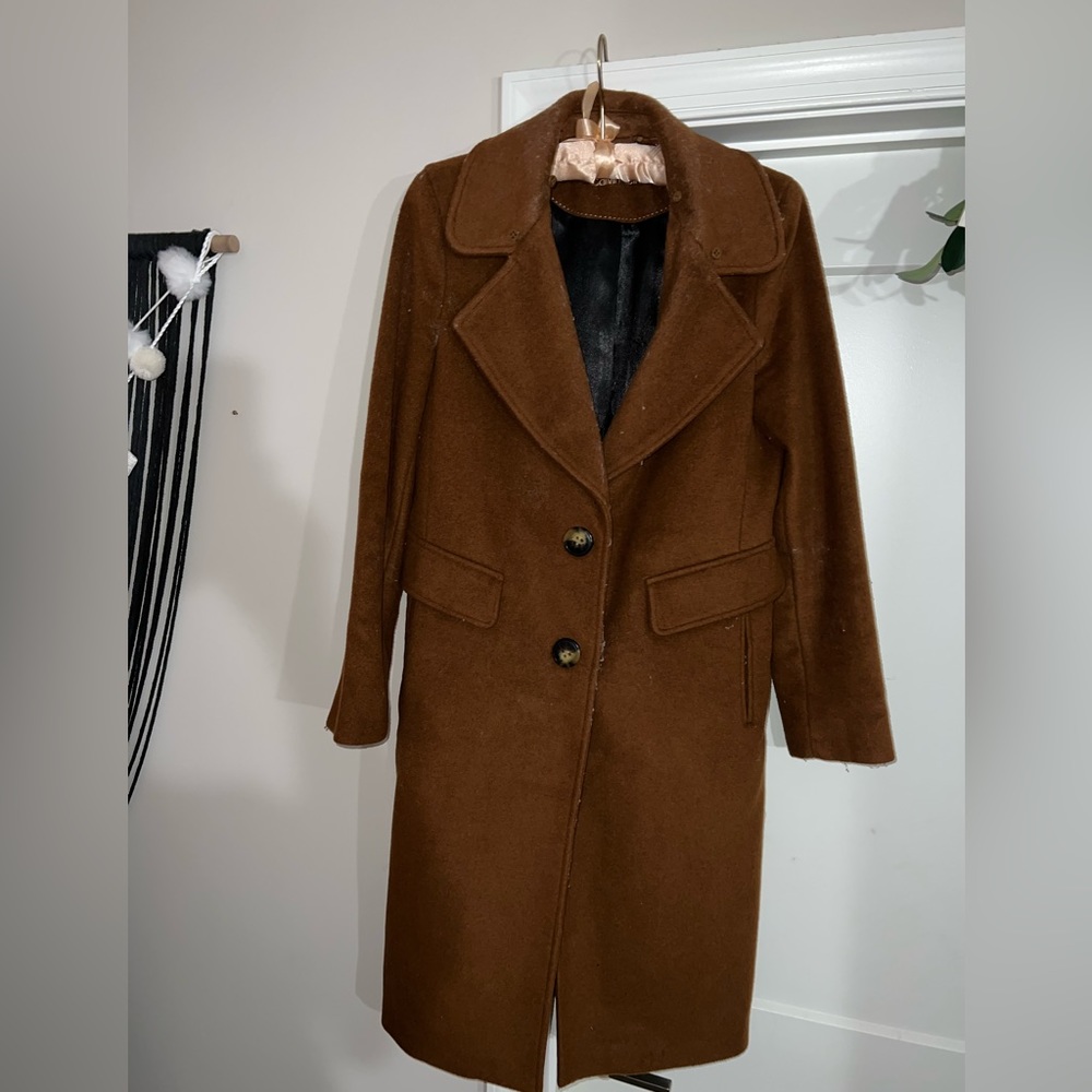 Calvin Klein Women’s Long Brown Winter Coat